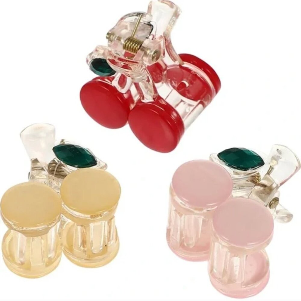 Mini Cherry Clips (Set of 3)